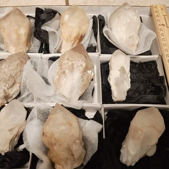 9 piece candle quartz Natural Crystals - Picture 2 of 5